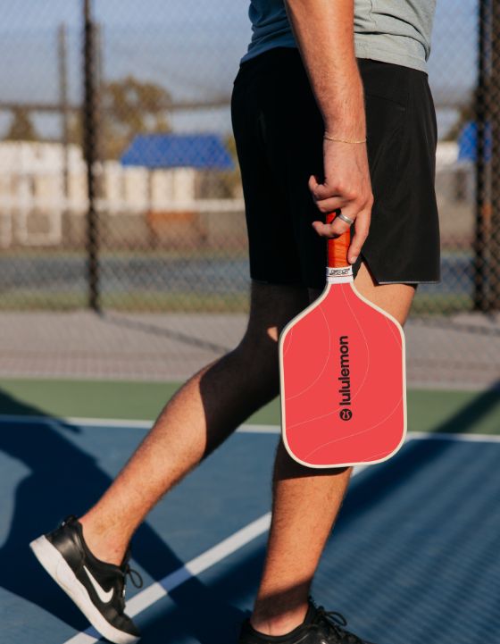 Red Lululemon Custom Branded pickleball paddle