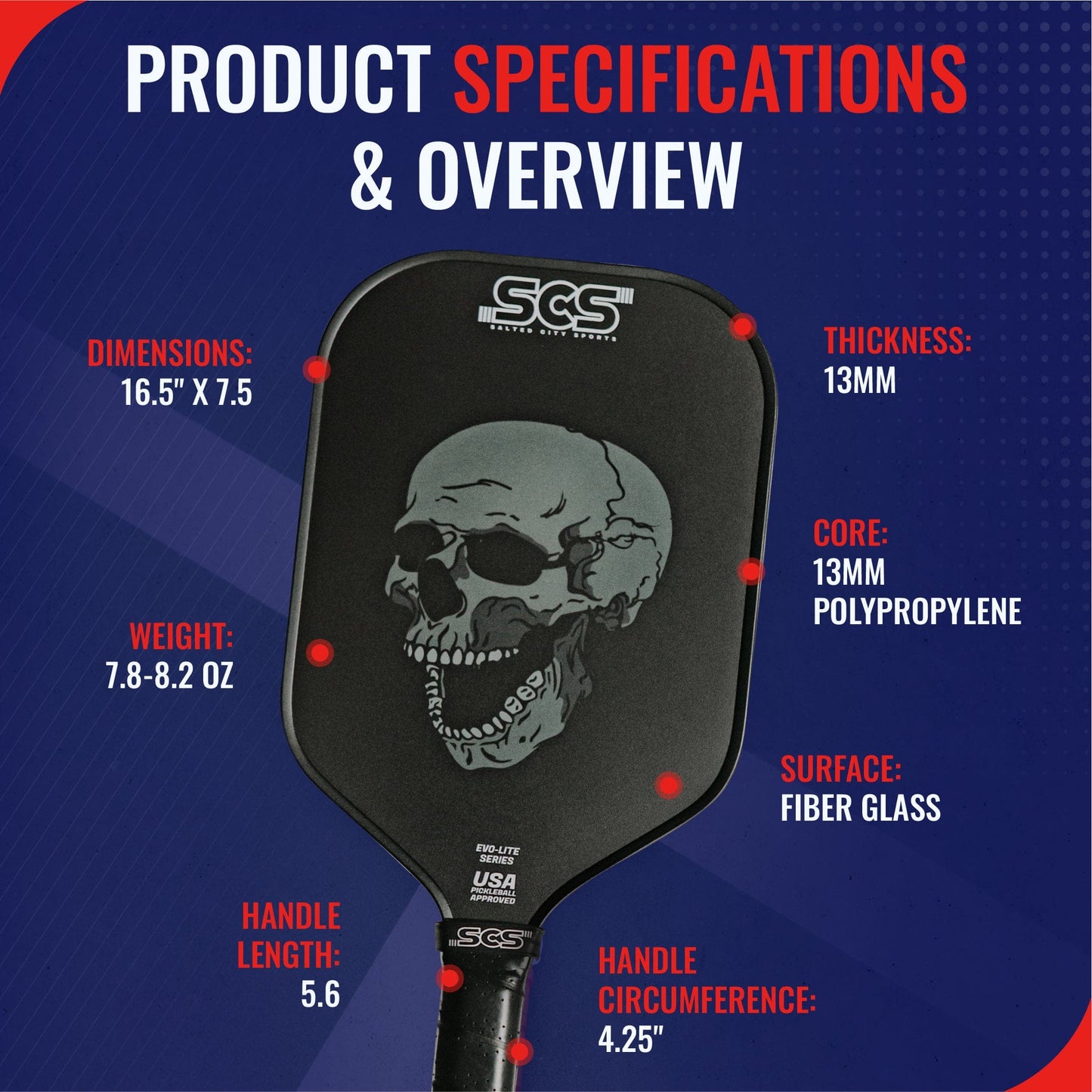 Nightmare | Evo-Lite Series - Pickleball Paddle