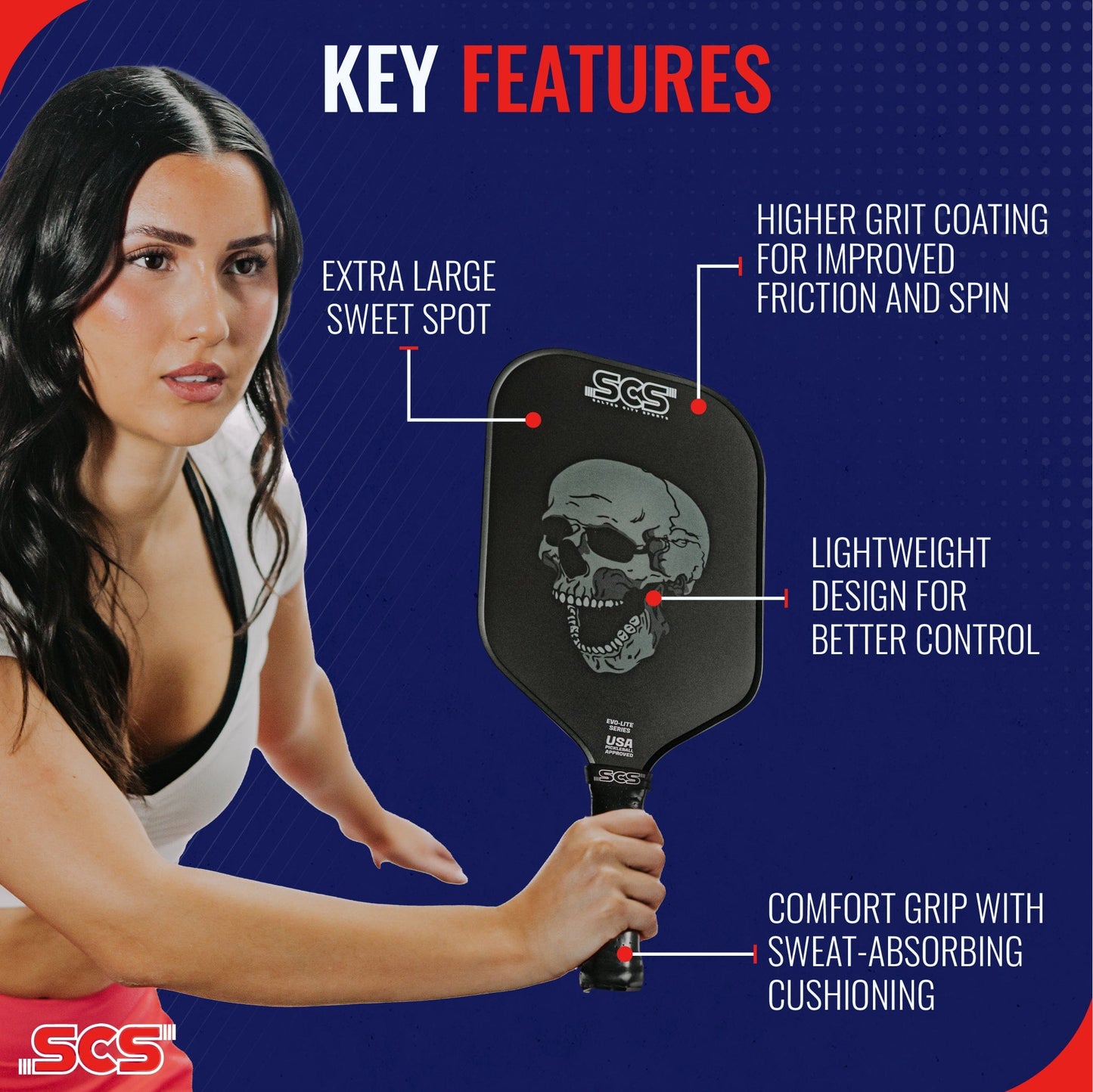 Nightmare | Evo-Lite Series - Pickleball Paddle
