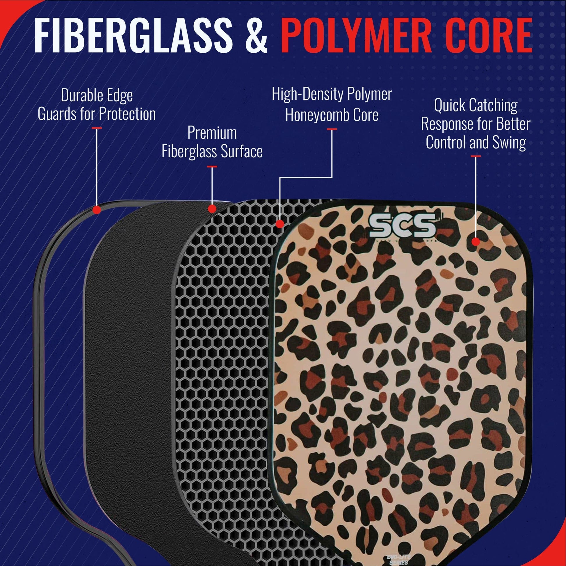 Leopard | Evo-Lite Series - Pickleball Paddle